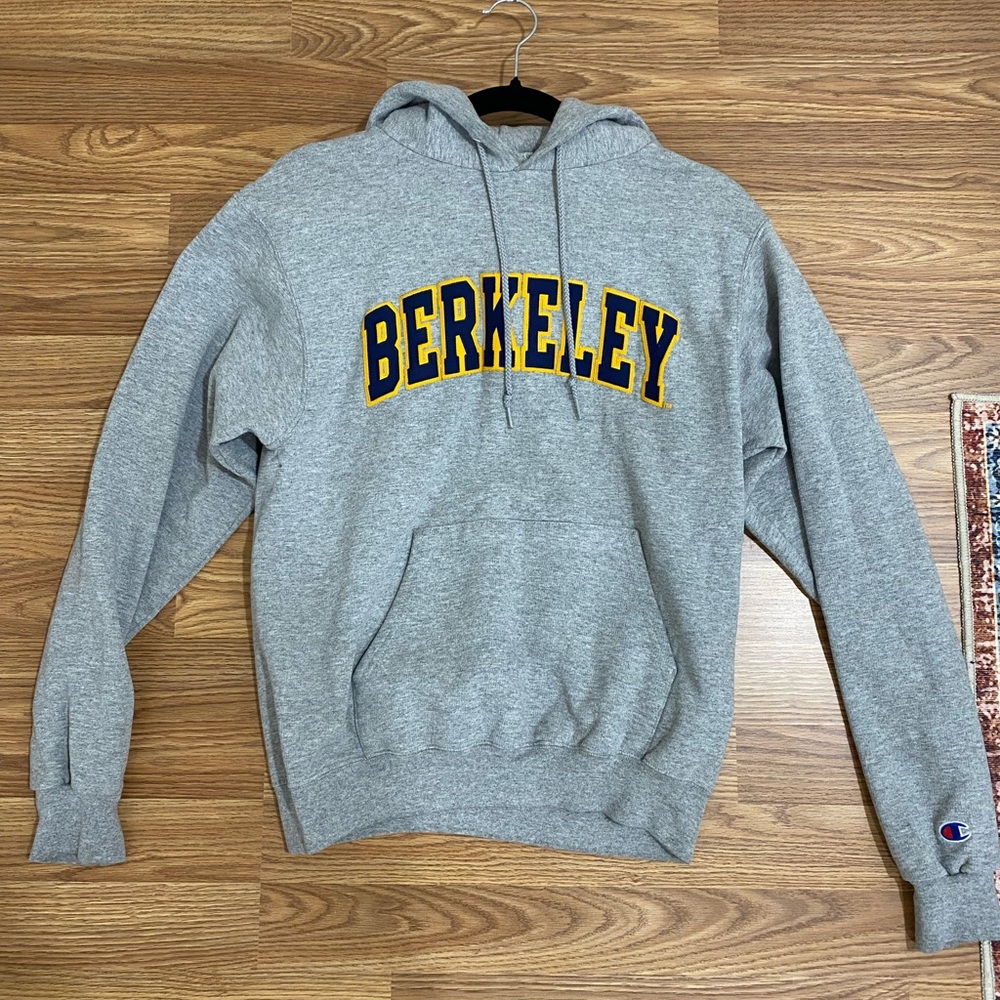 Champion Gray Hoodie with Berkeley Print